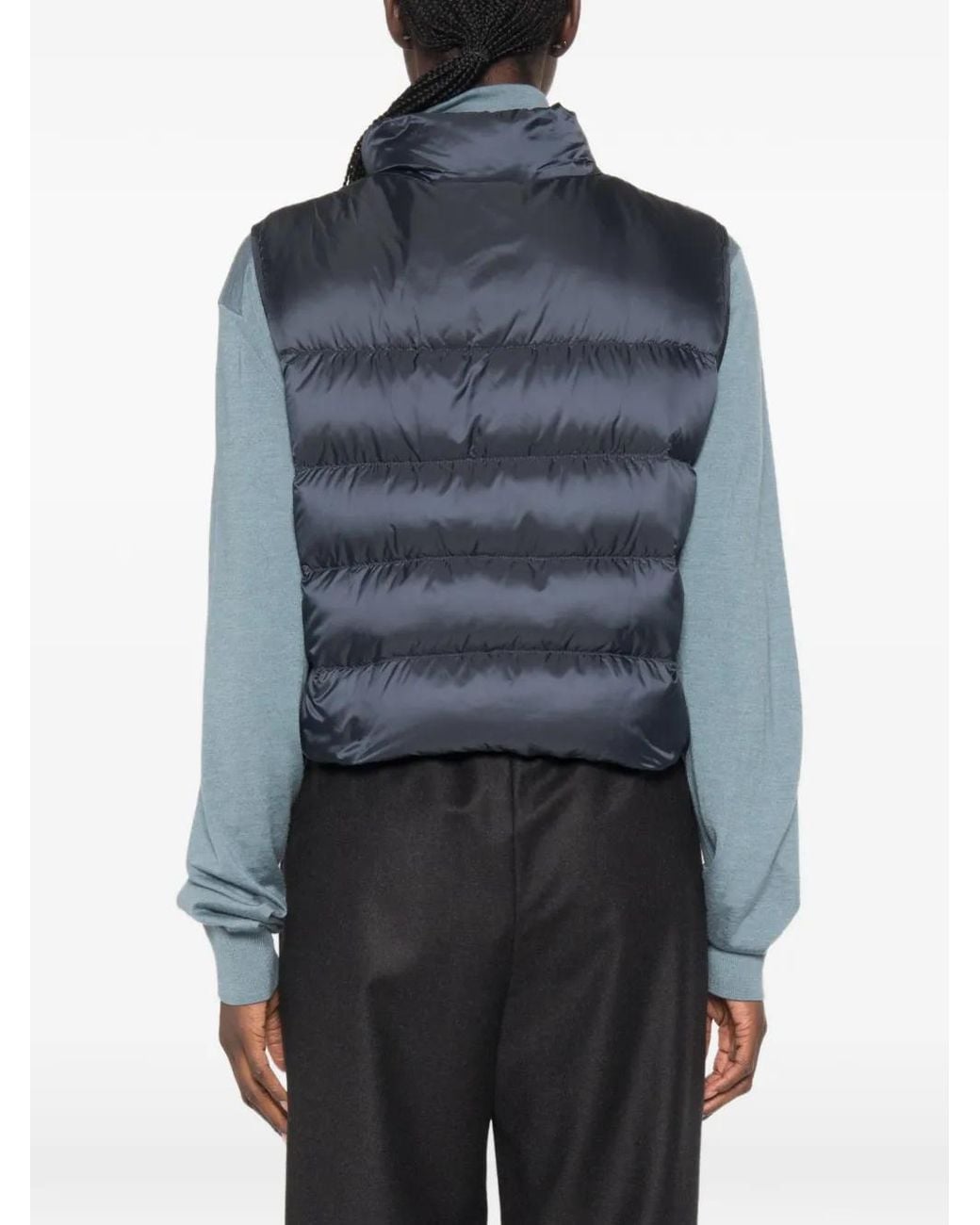 Max Mara Blue The Cube Quilted Gilet