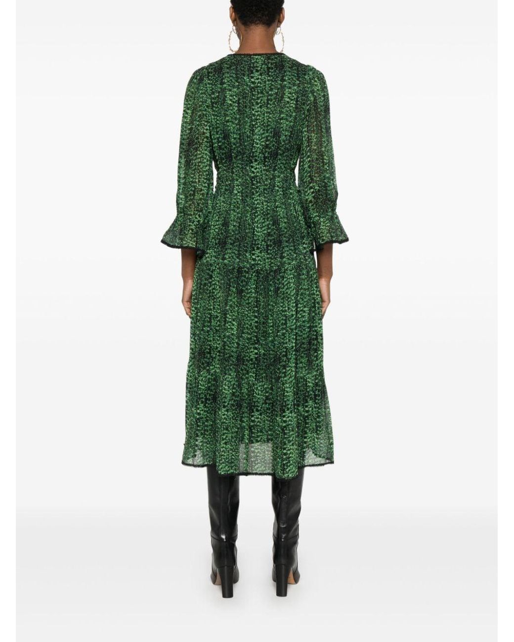 bash green dress Floral printed maxi dress Ruby | green... | ba&sh