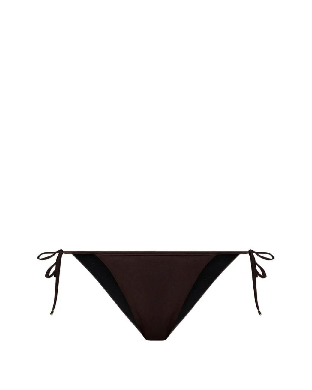 DSquared² Black Side-Tie Bikini Bottoms