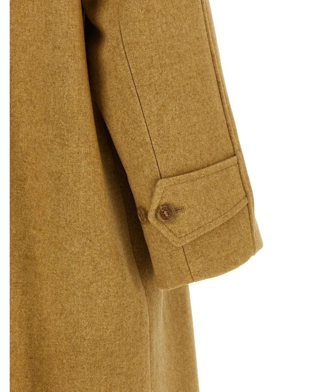 A.P.C. Natural Shirt Collar Removable Belt Coat
