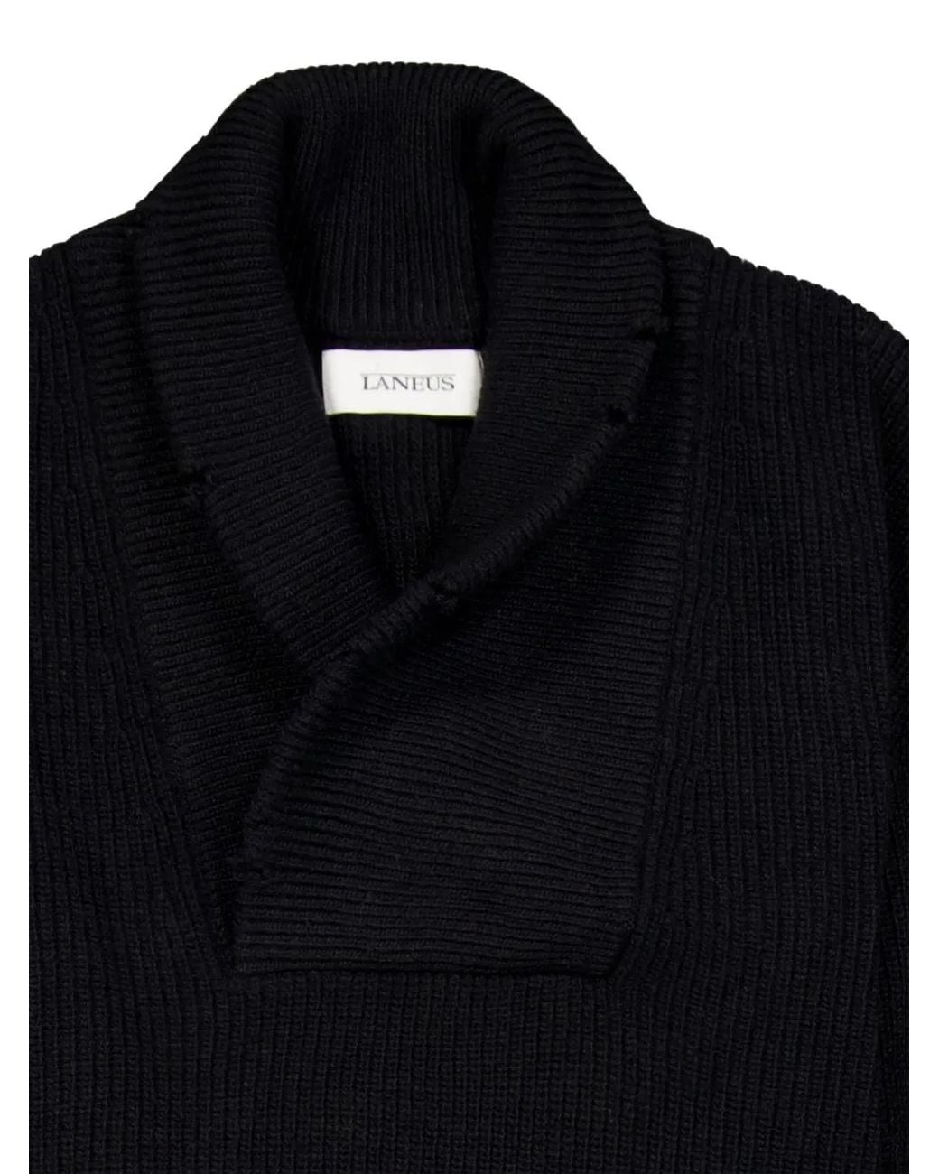 Pull À Col Châle Laneus pour homme en coloris Black