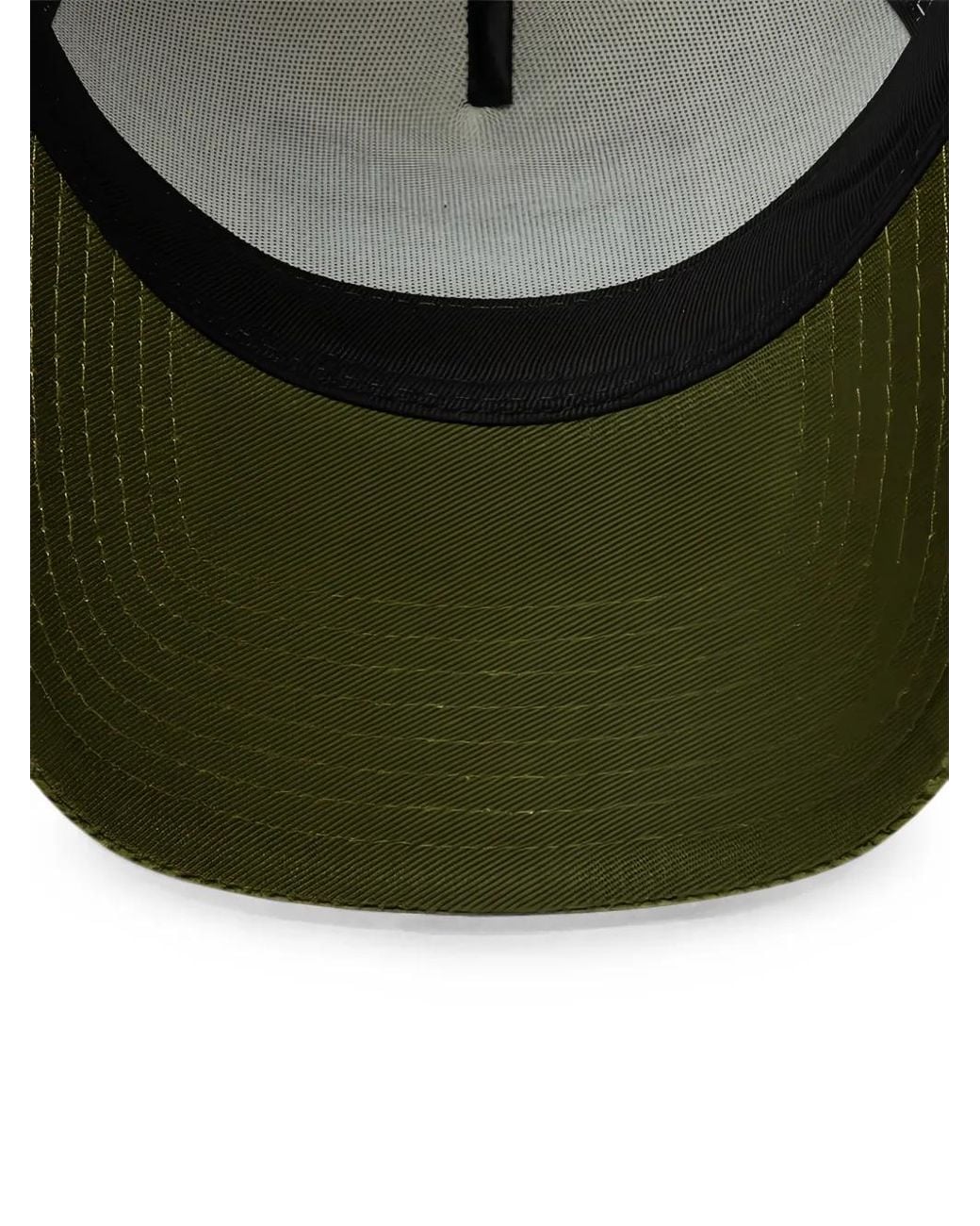 KTZ Green Logo-Patch Corduroy Trucker Cap for men
