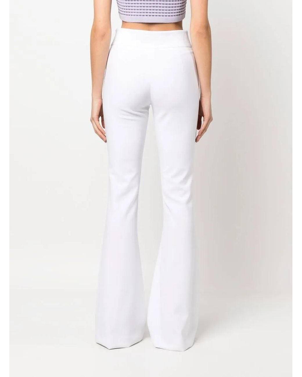 Genny Flared Broek in het White