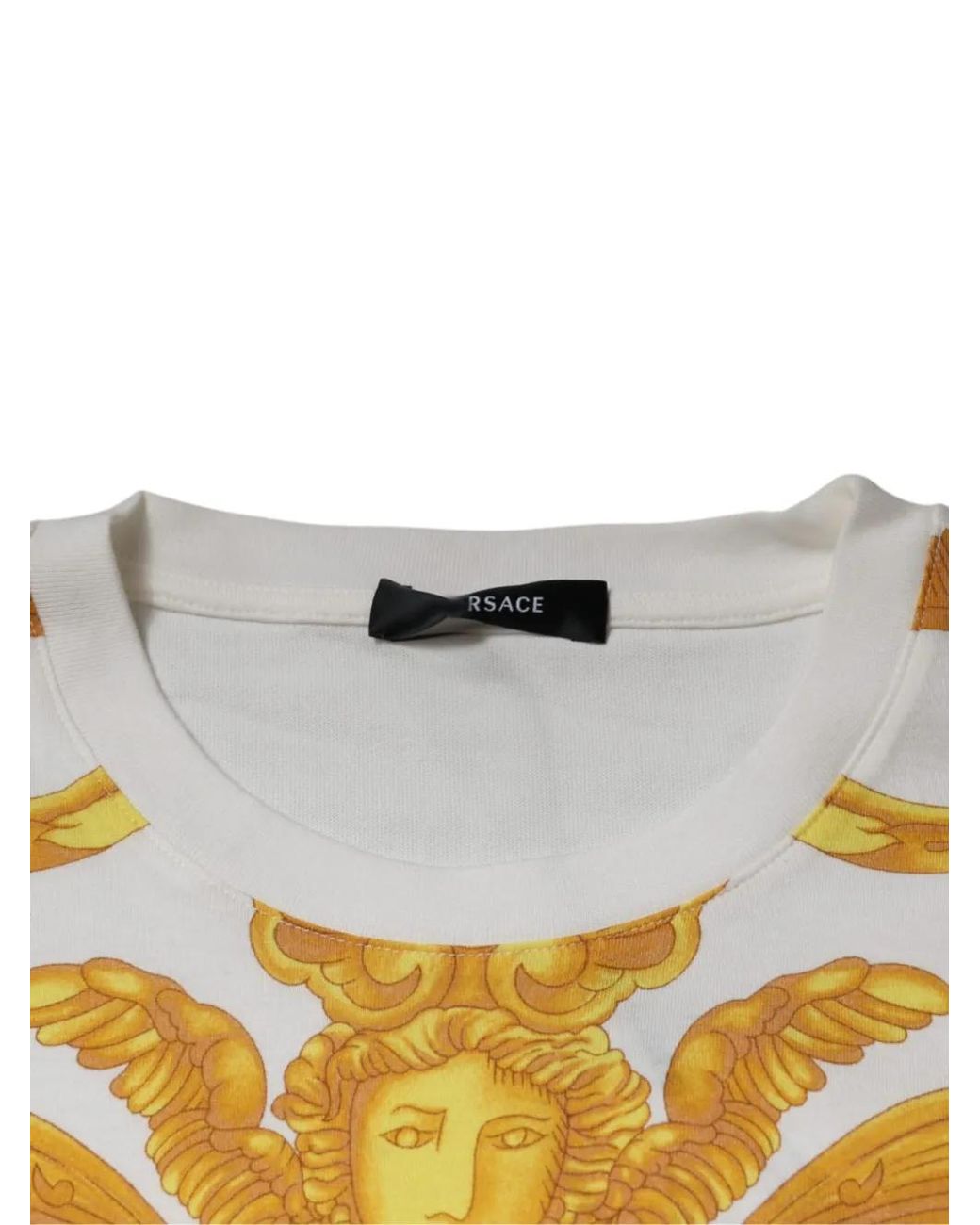 Versace White Medusa Head Barocco-Print T-Shirt for men