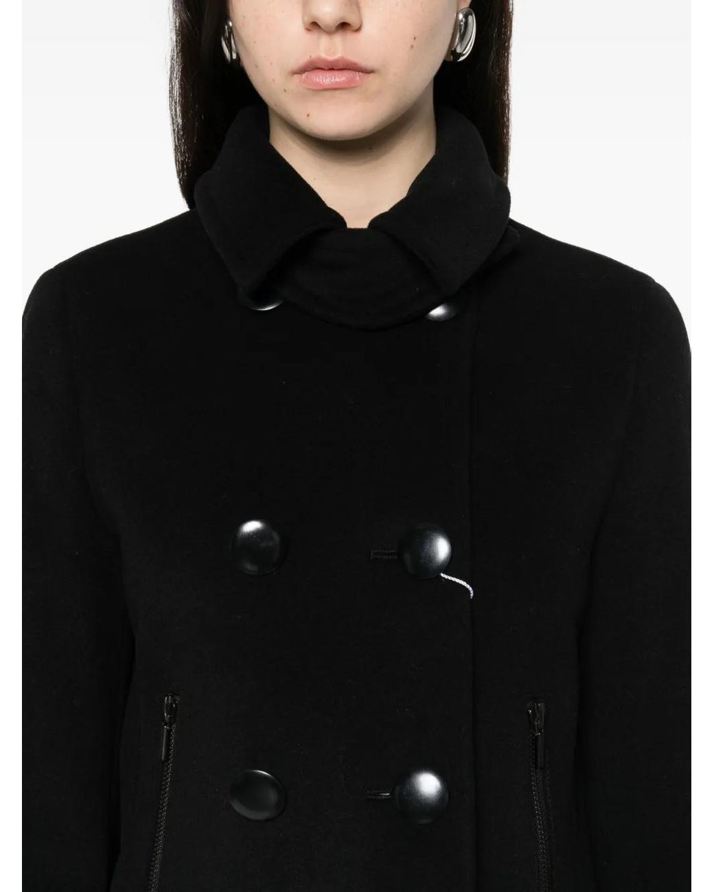 Akris Punto Black Double-Breasted Jacket