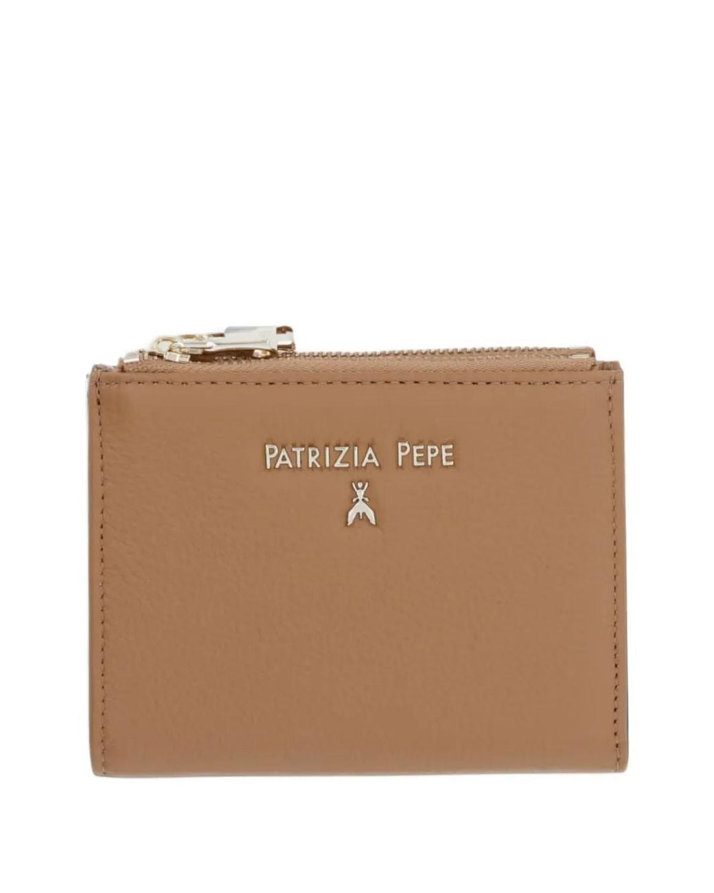 Patrizia Pepe Brown Logo-Plaque Bifold Wallet