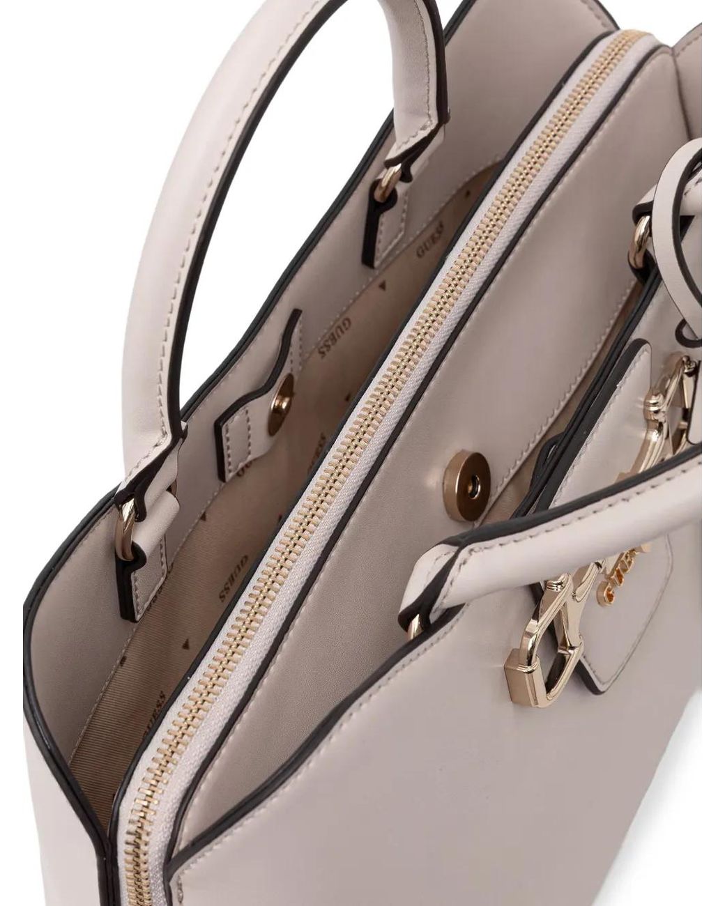 Guess Natural Janie Logo Handbag