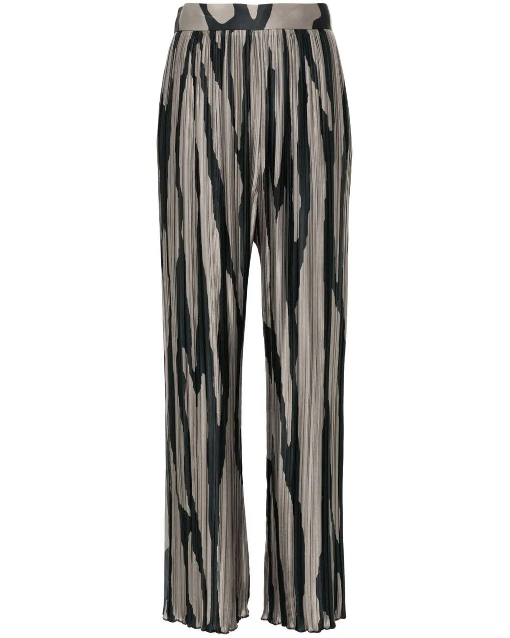 Lanvin Gray Abstract-Print Trousers