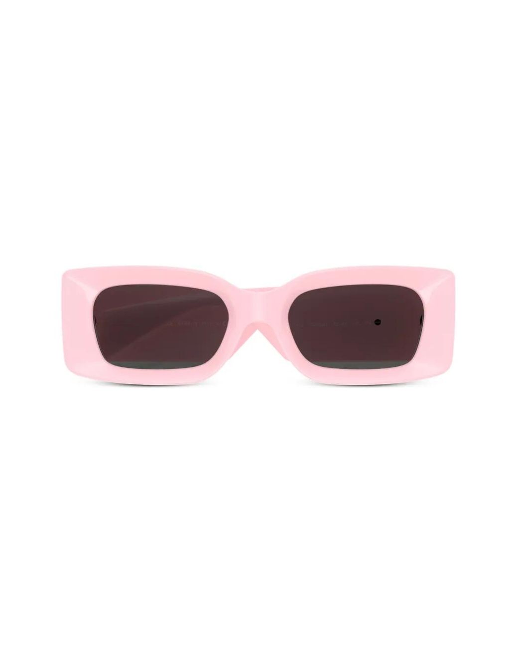 Versace Pink Medusa-Plaque Rectangular-Frame Sunglasses