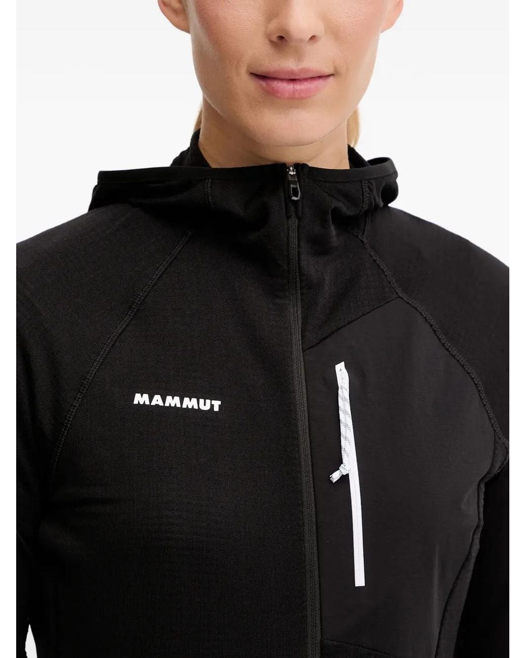 Mammut Top Met Capuchon in het Black