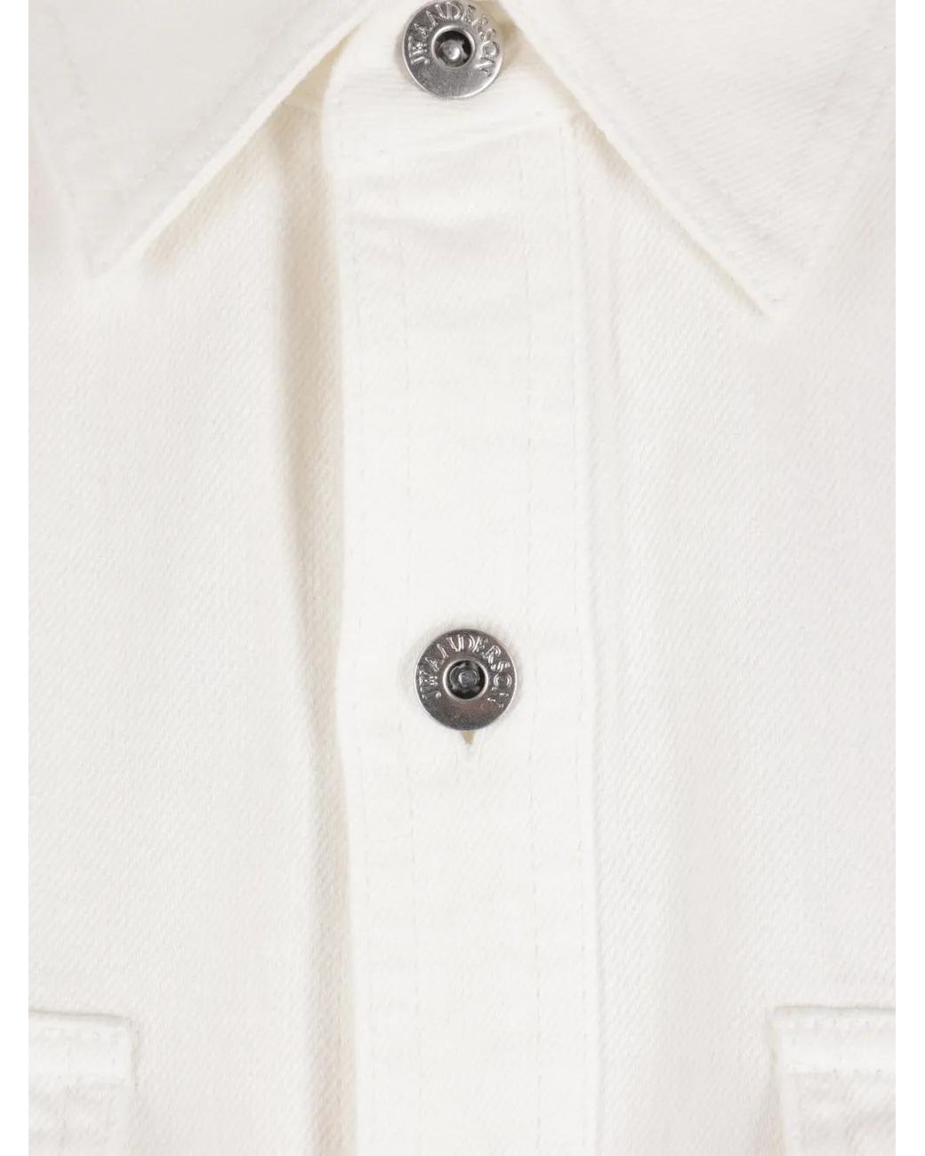 J.W. Anderson White Buttoned Shirt