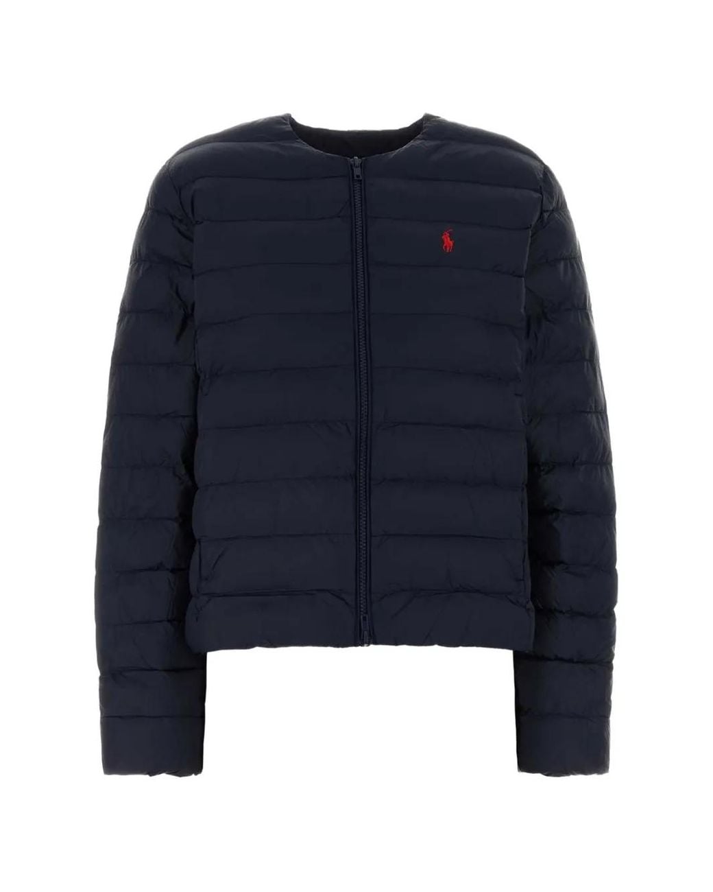 Polo Ralph Lauren Blue Logo-Embroidered Padded Jacket