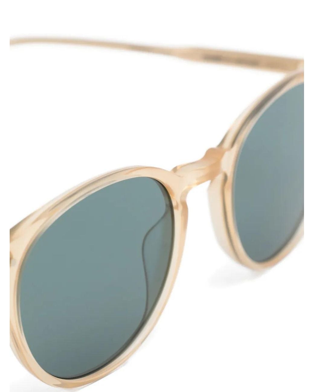 Garrett Leight Blue Clune Round-Frame Sunglasses