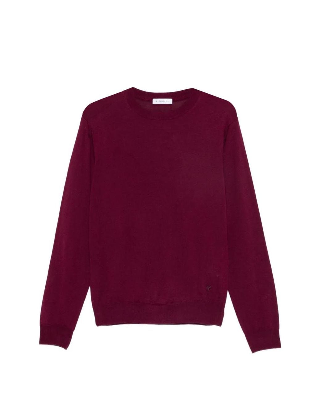 Manuel Ritz Purple Crew-Neck Sweater for men