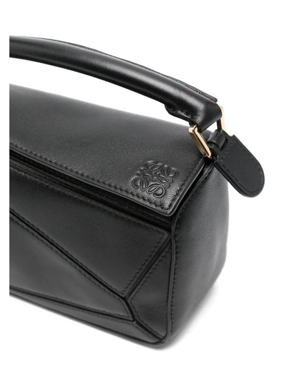 Loewe Black Puzzle Featherlight Mini Leahter Handbag