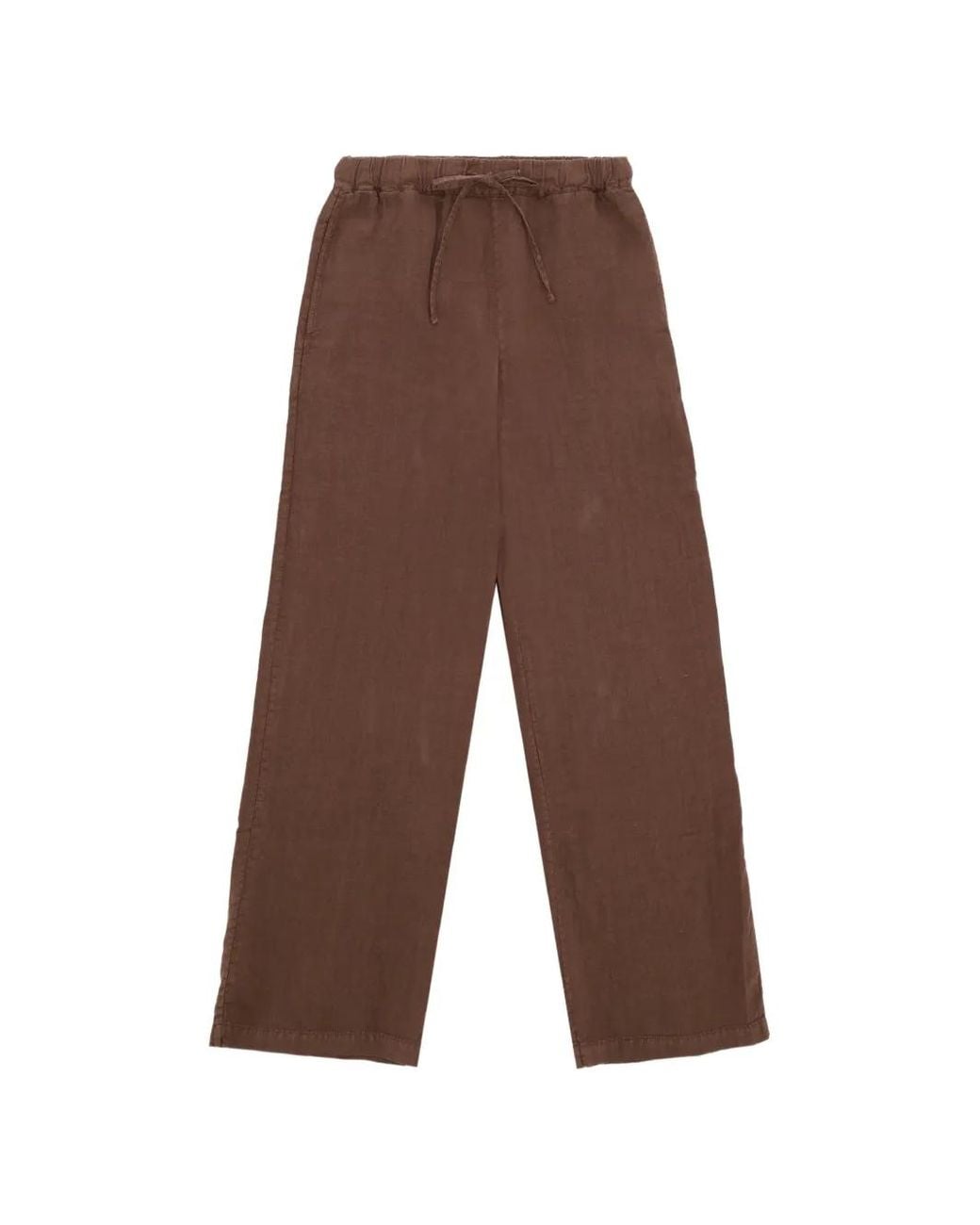 Fortela Brown Jaleh Drawstring-Fastening Trousers