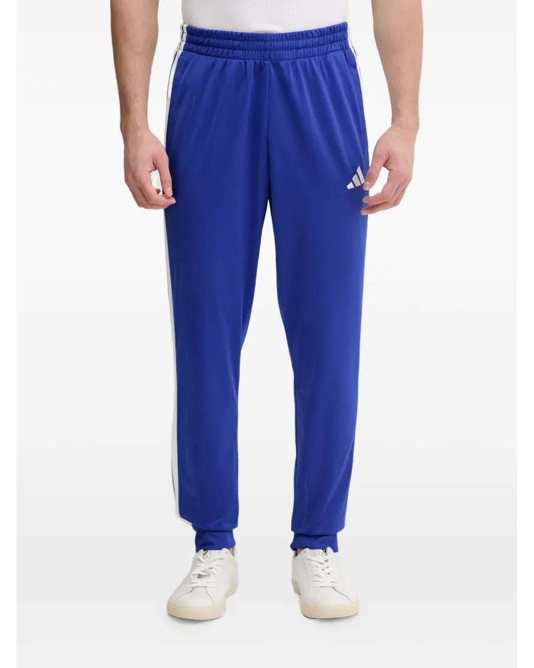 Adidas Blue 3-Stripes Zip-Up Tracksuit for men