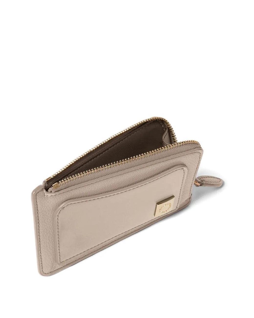 Stella McCartney Natural Ryder Zipper Cardholder