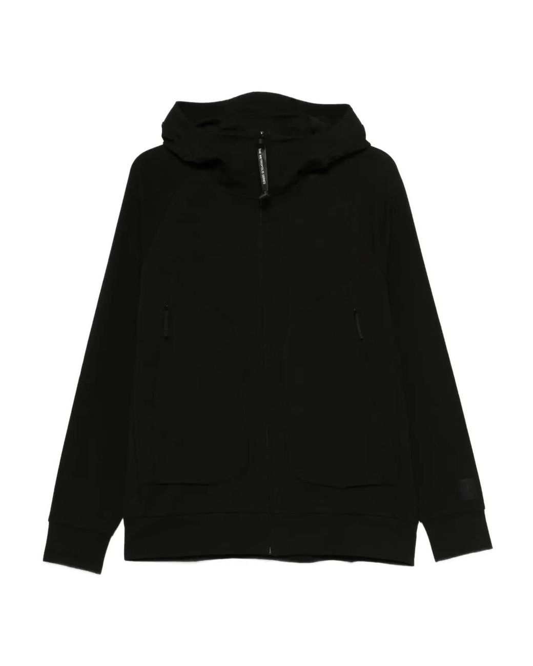C P Company Black Stretch Fleece Sweatshirt for men