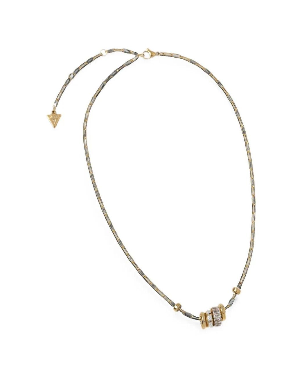 Guess Metallic Paperclip-Link Necklace