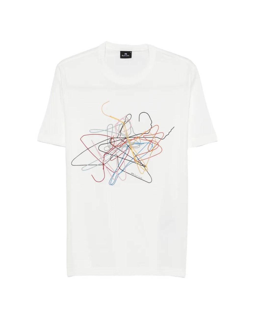 Paul Smith White Hanger Print T-Shirt for men