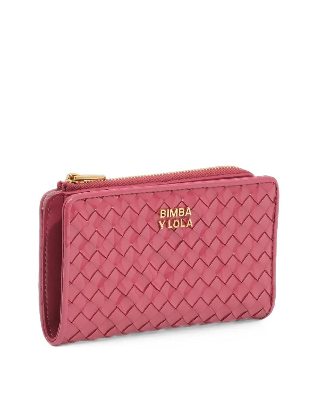 Bimba Y Lola Pink Dark- Plaited Compact Purse