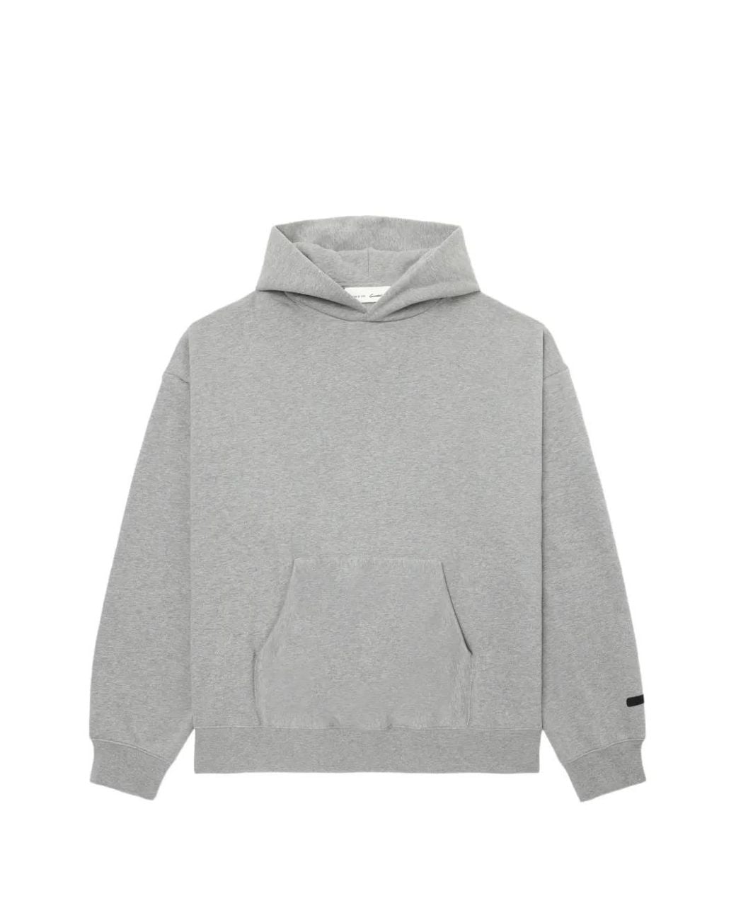 Essentials Gray Logo-Print Hoodie for men