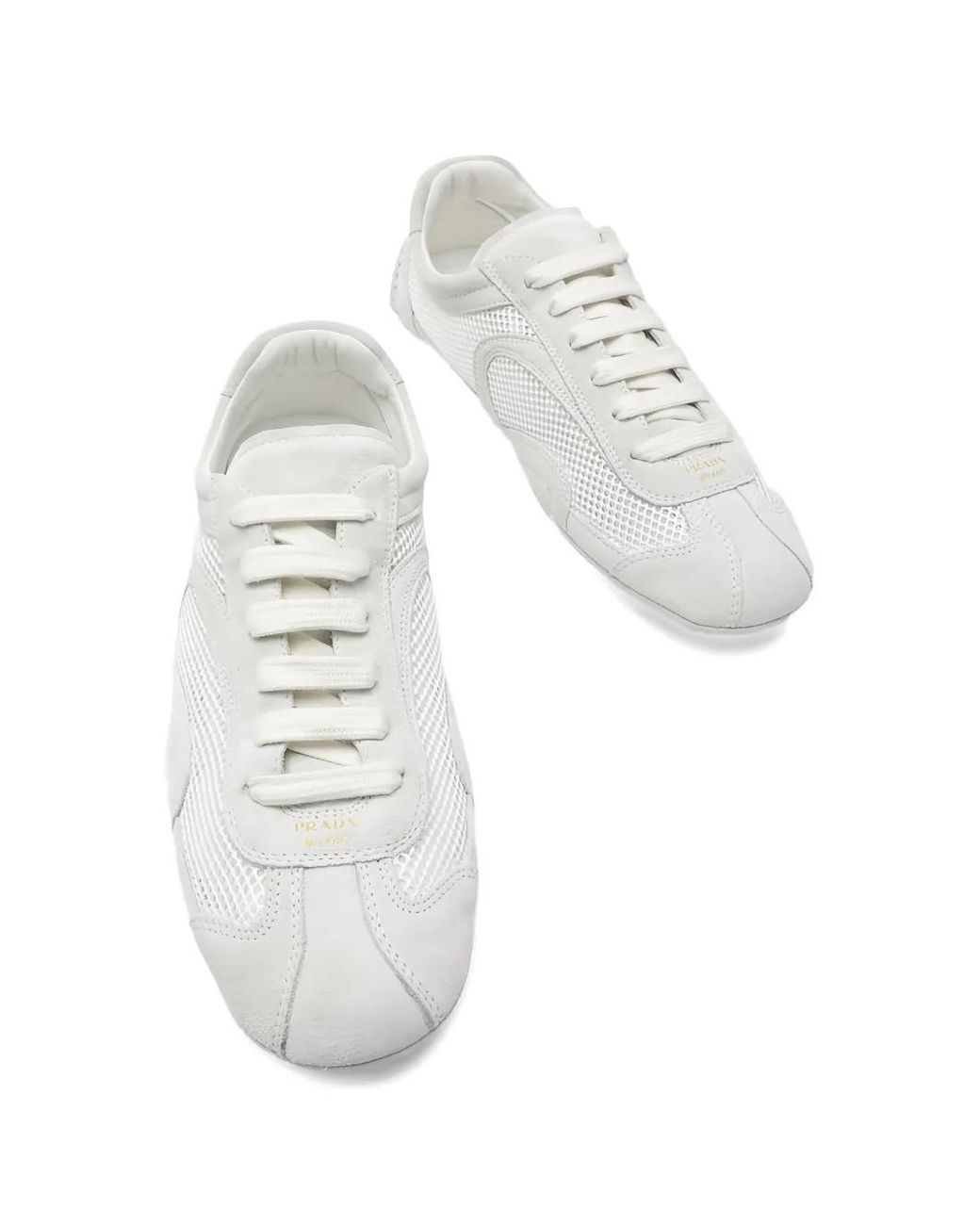 Prada White Montecarlo Re-Edition 2005 Sneakers