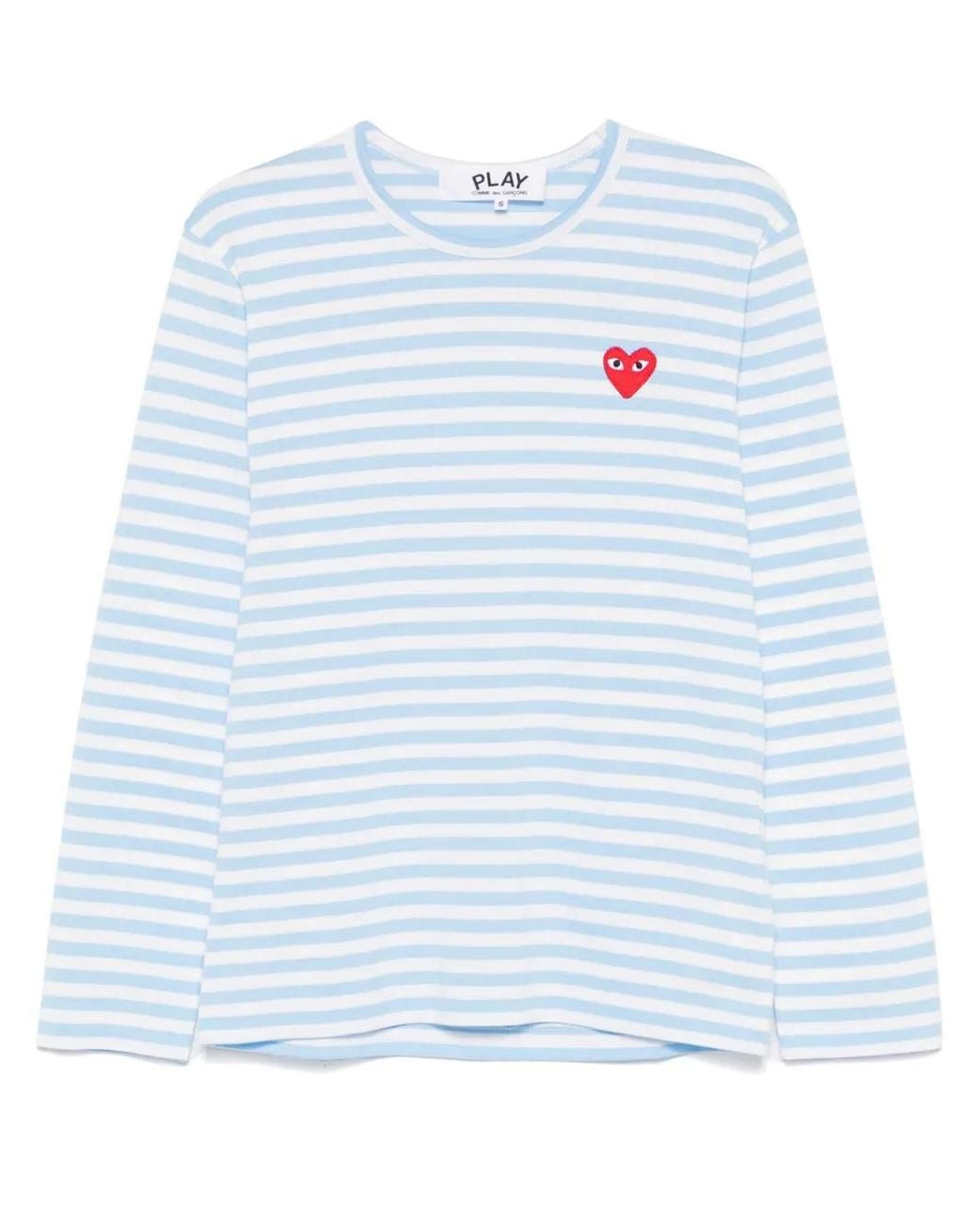 COMME DES GARÇONS PLAY Blue Striped T-Shirt