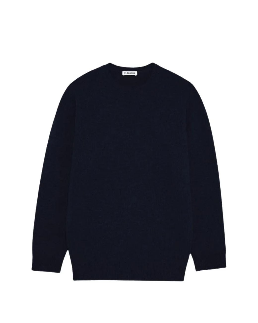 Jil Sander Blue Cashmere Blend Crew-Neck Sweater for men