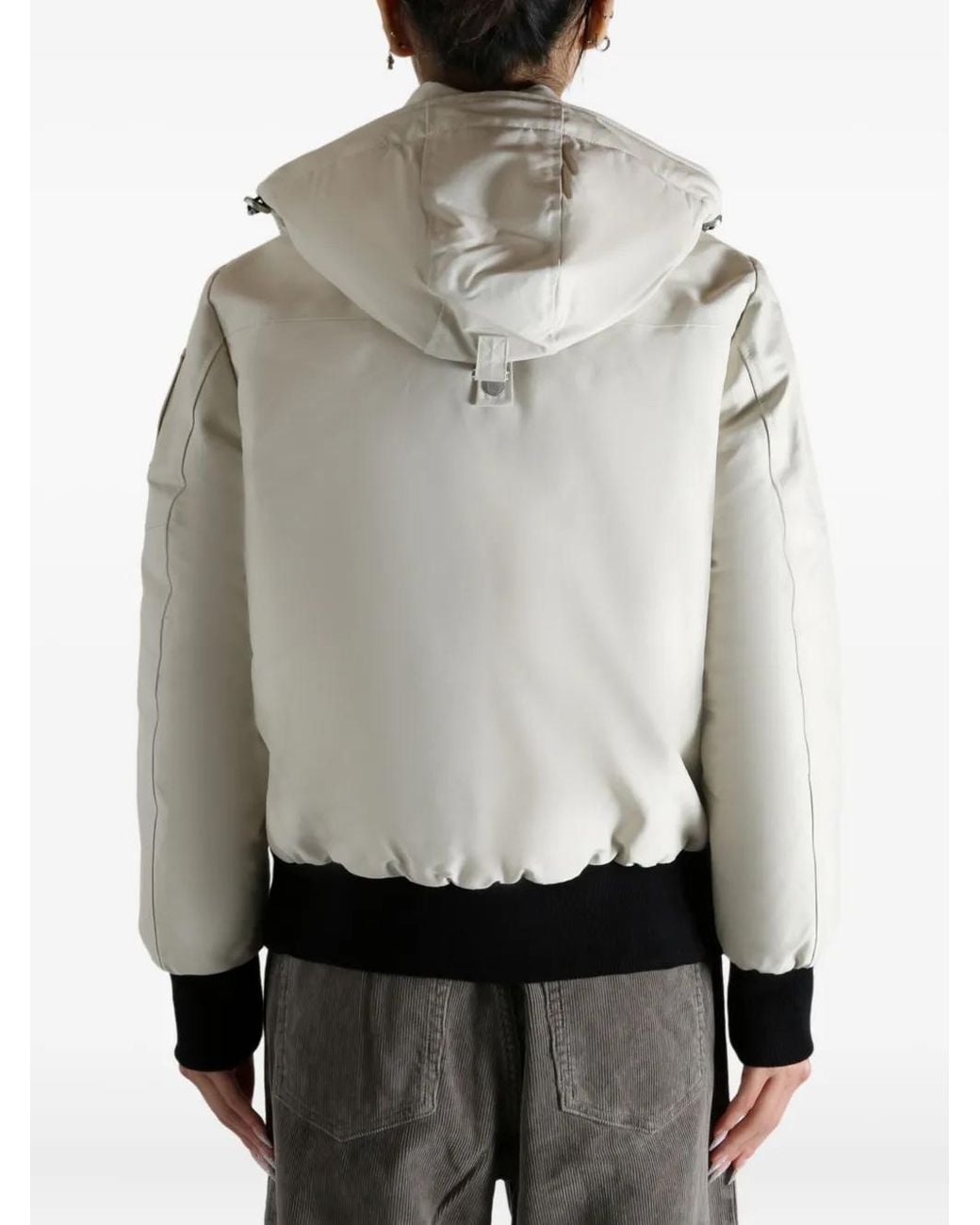 Chaqueta Con Capucha Y Pompón Moose Knuckles de color Gray