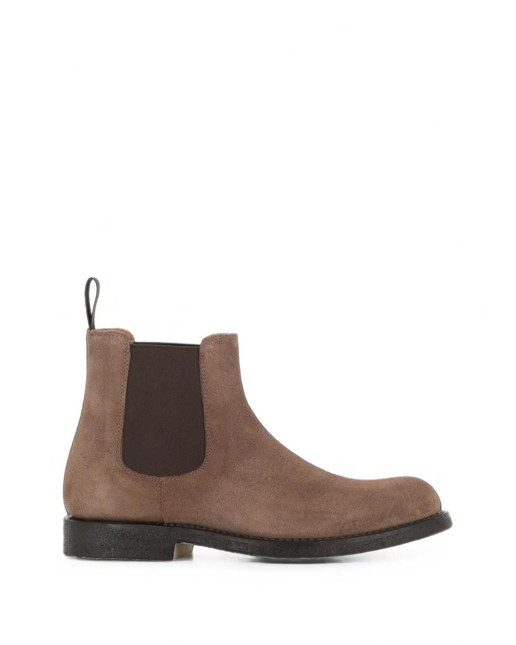 Green George Brown Suede Chelsea Boots for men