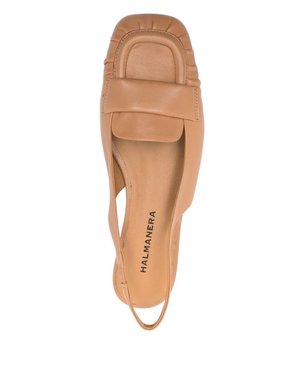 Halmanera Platte Slingback Pumps in het Brown