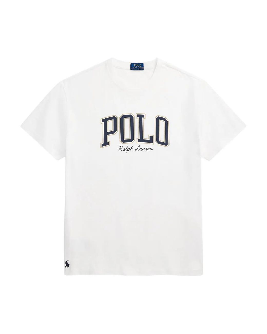Polo Ralph Lauren White Logo-Print Short-Sleeved T-Shirt for men