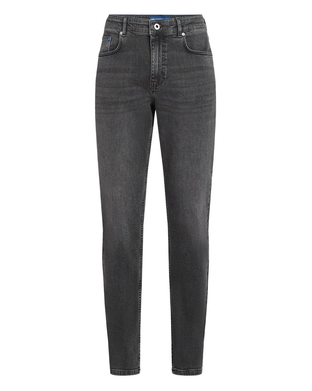 Vaqueros Slim De Algodón Con Diseño Stretch Karl Lagerfeld de hombre de color Gray