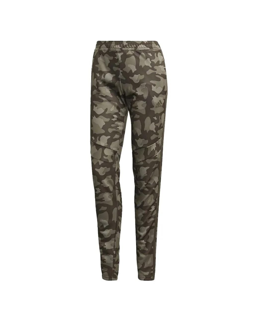 Adidas Gray Camouflage-Print Track Pants