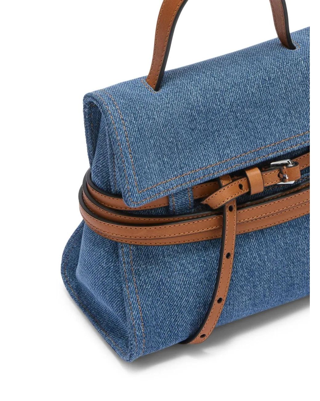 Moschino Blue Tie Me Small Clutch