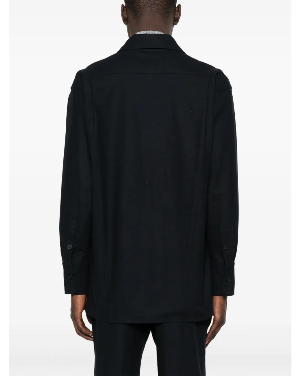 Setchu Black Long-Sleeve Shirt