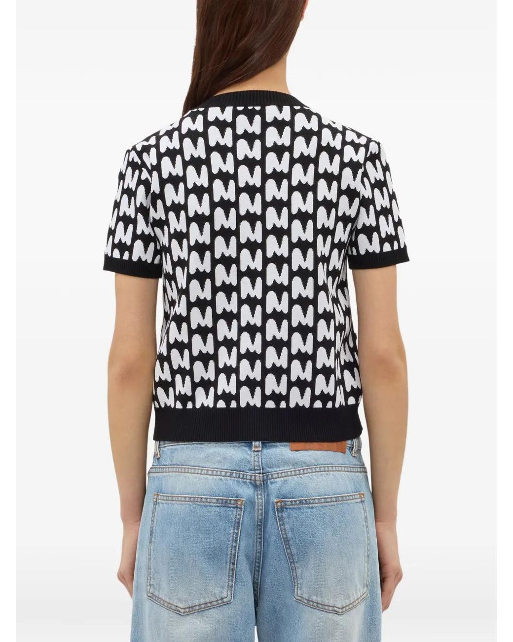 MSGM T-Shirt Met Patroon in het Black