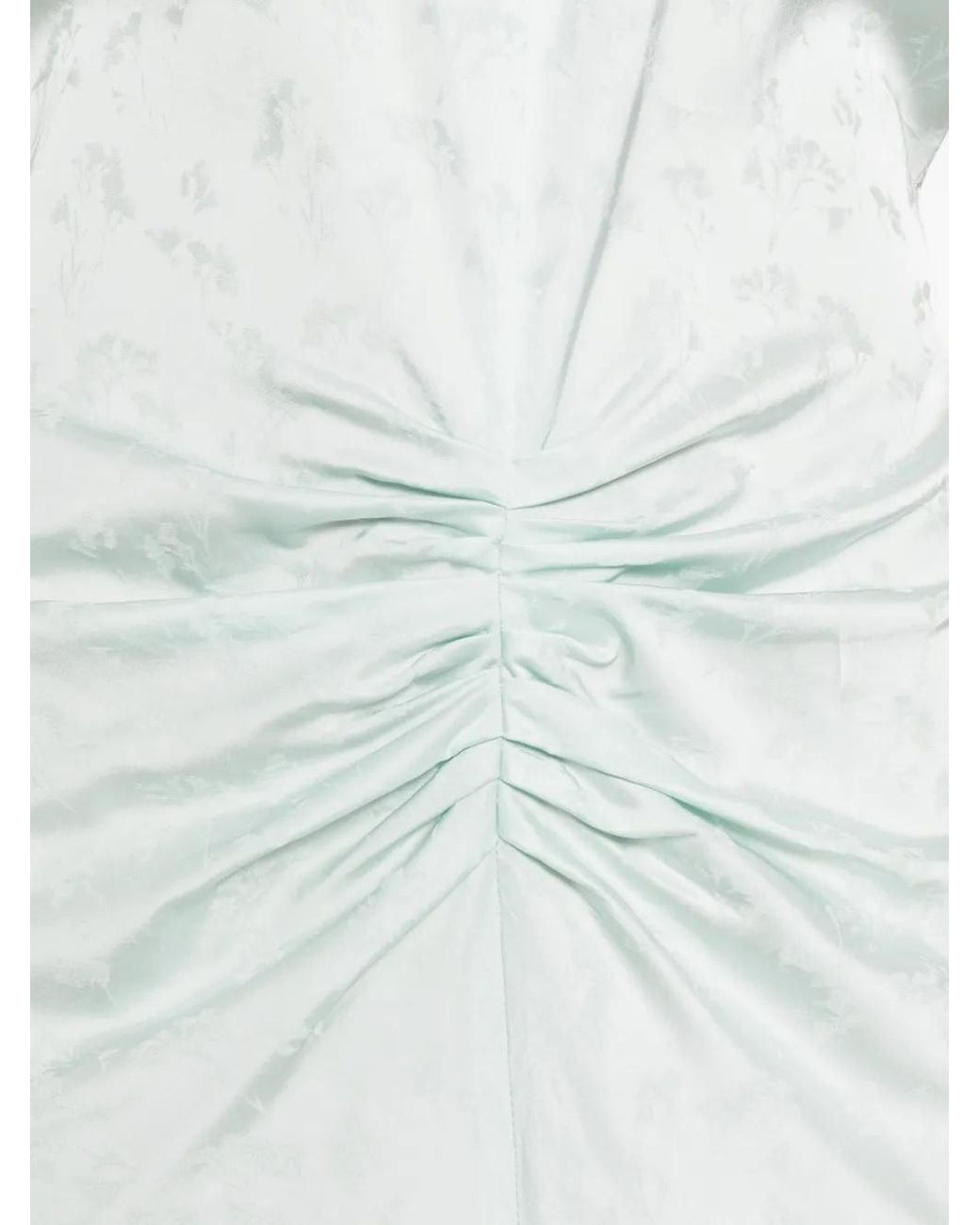 Victoria Beckham White Floral-Pattern Midi Dress