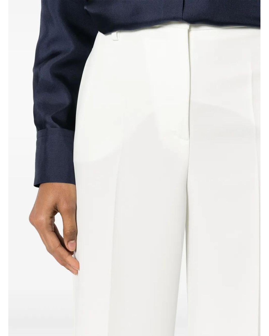 Blanca Vita White Plectra Trousers