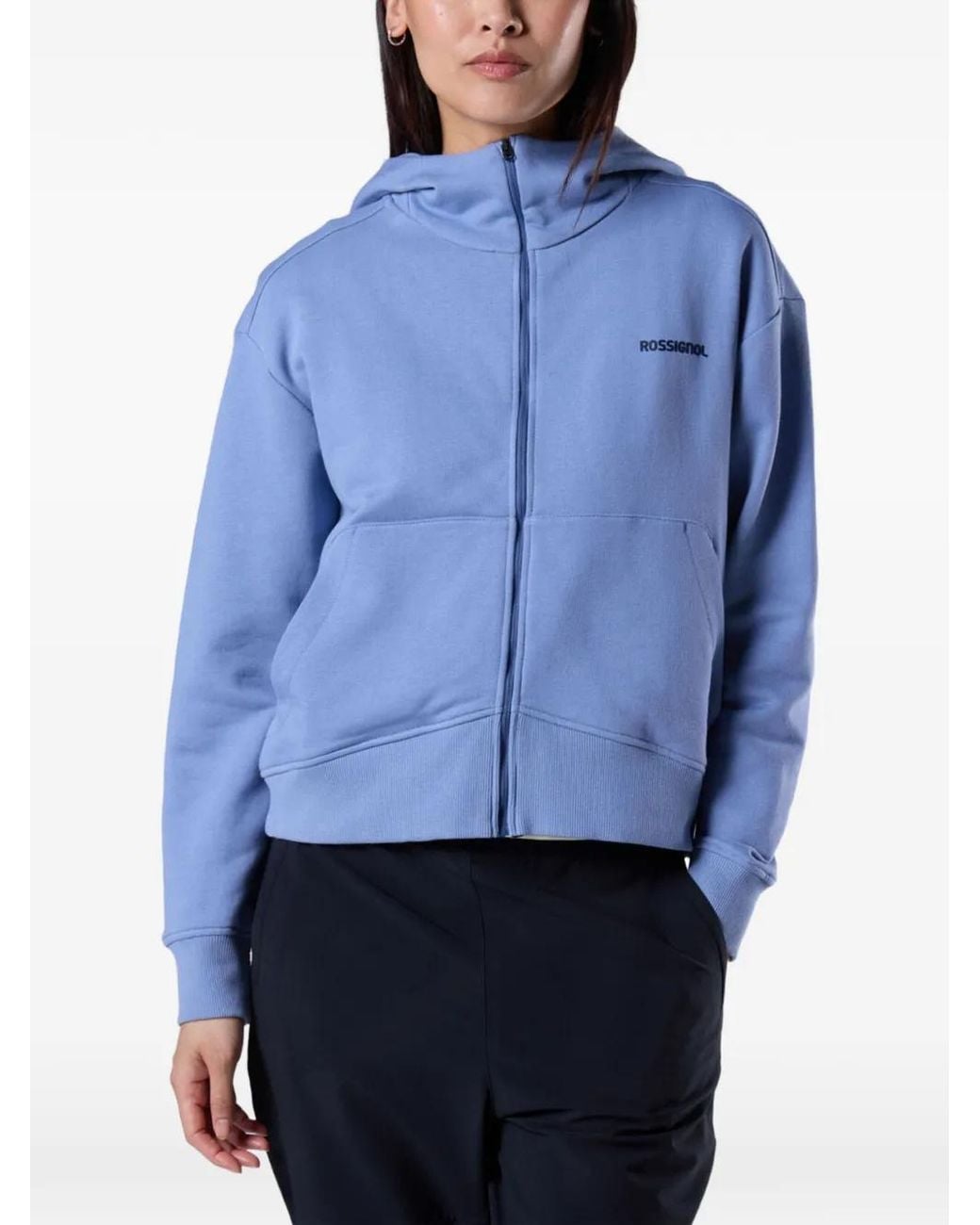 Rossignol Blue Logo Full-Zip Hoodie