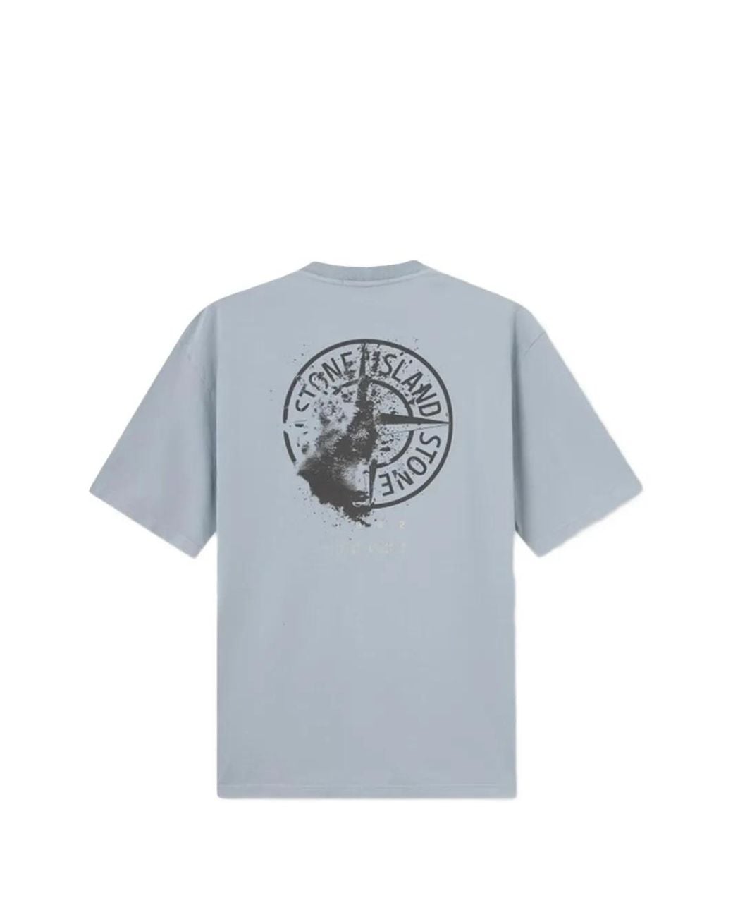 Stone Island Blue Logo T-Shirt for men