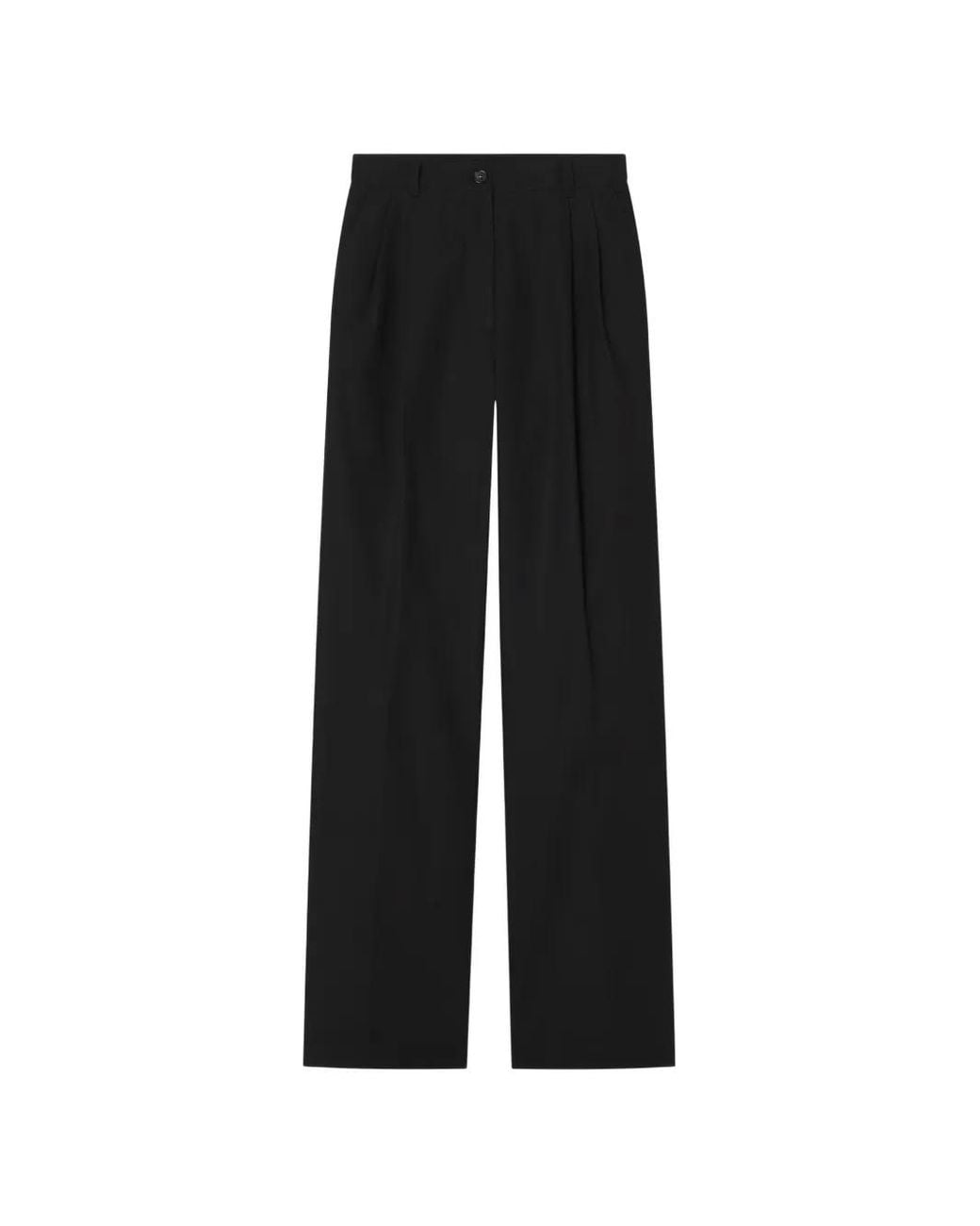 A.P.C. Black Ginny Pleated Tailored Trousers