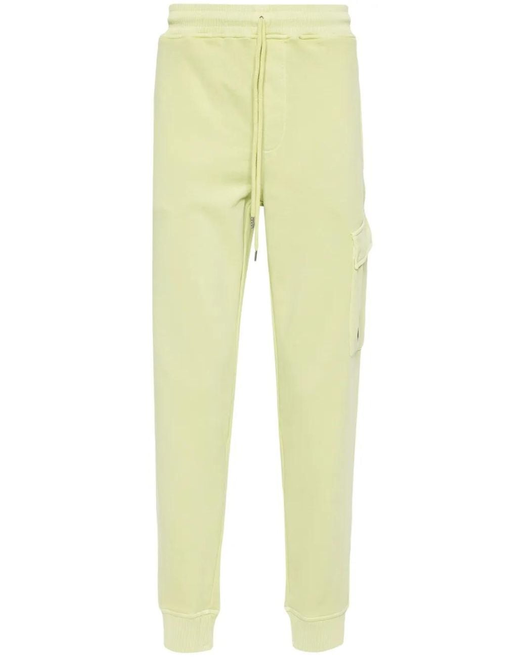 C P Company Yellow Lens-Detailed Cotton Track Pants for men