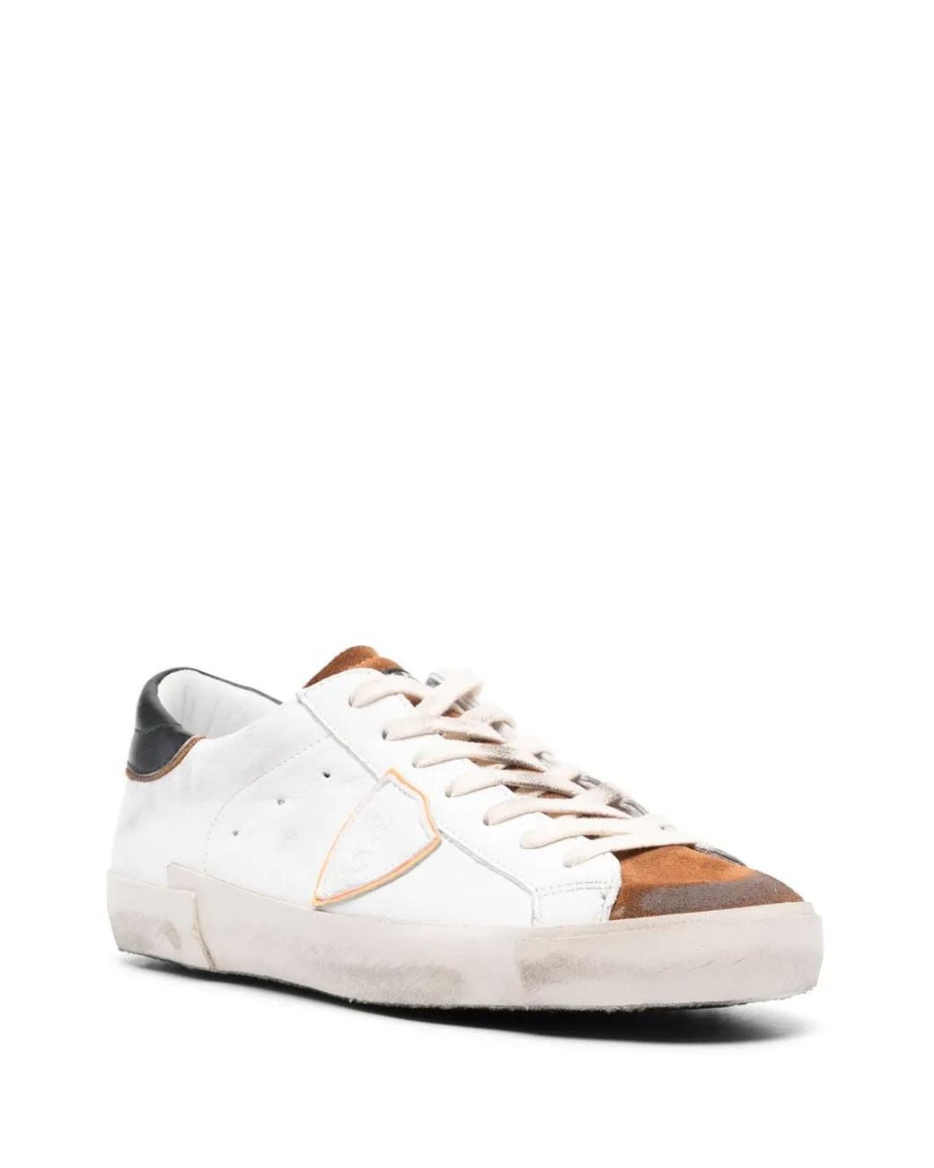 Philippe Model White Prsx Leather Sneakers for men