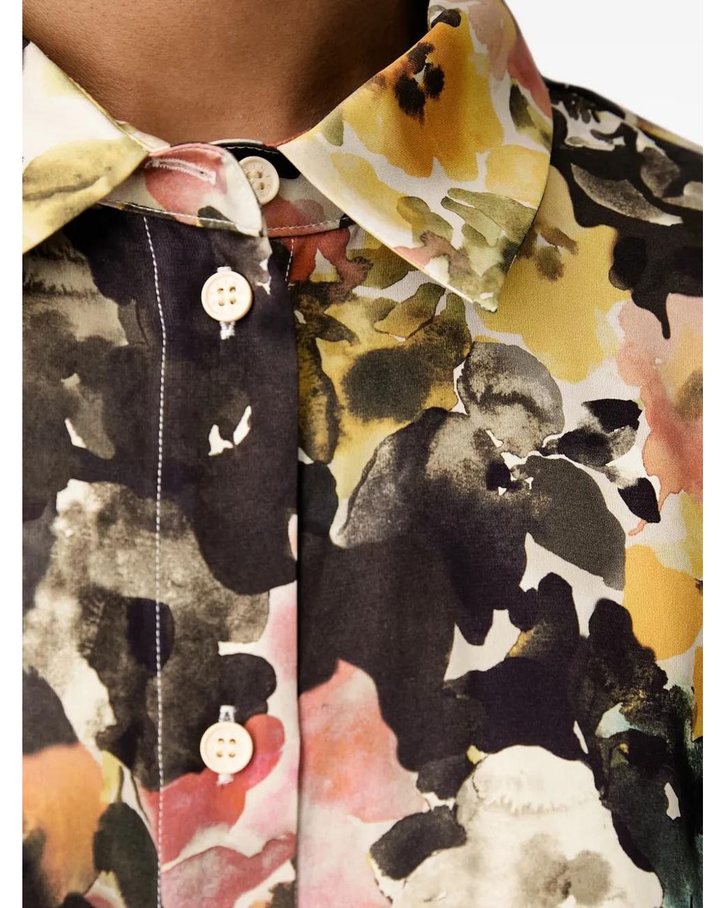 Stine Goya Natural Floral-Print Shirt