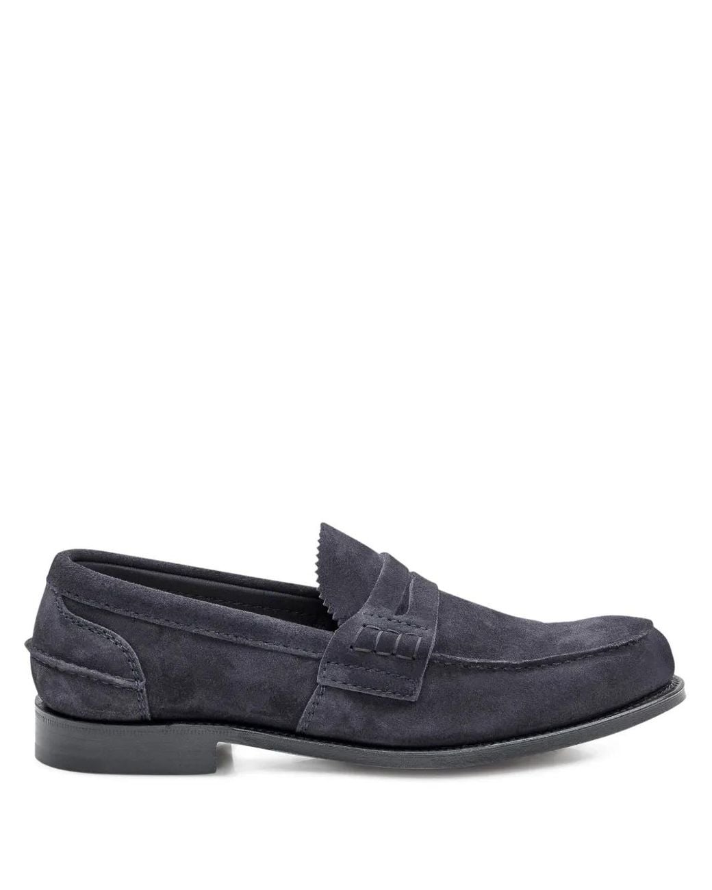 Church's Blue Suede Loafers for men