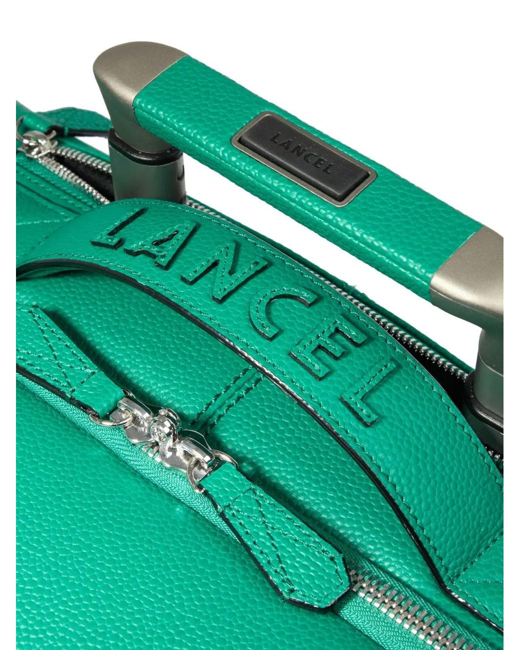 Lancel Black Ninon Leather Logo-Detail Suitcase