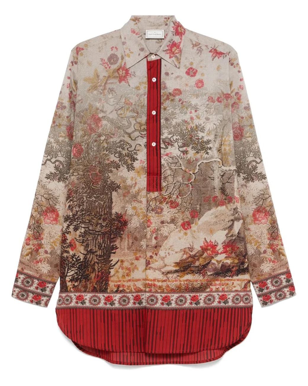 Pierre Louis Mascia Red Dantes Shirt for men